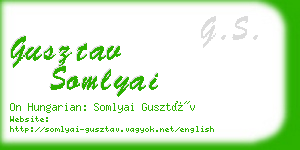 gusztav somlyai business card